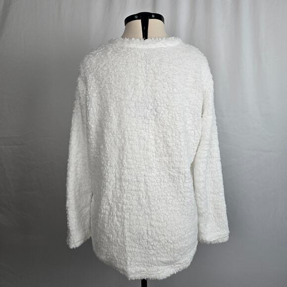 Unbranded Button Down Cardigan Women's M Snowy White Pockets Soft NWOT - Picture 5 of 13